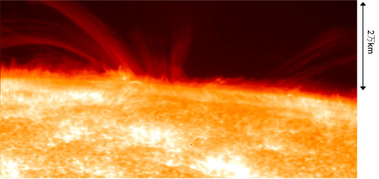 太陽フレア発生の詳細画像