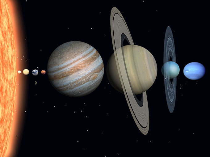 太陽系（ソーラーシステム）のイメージ画像