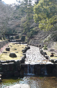 宮島にある「大元神社」の大元川